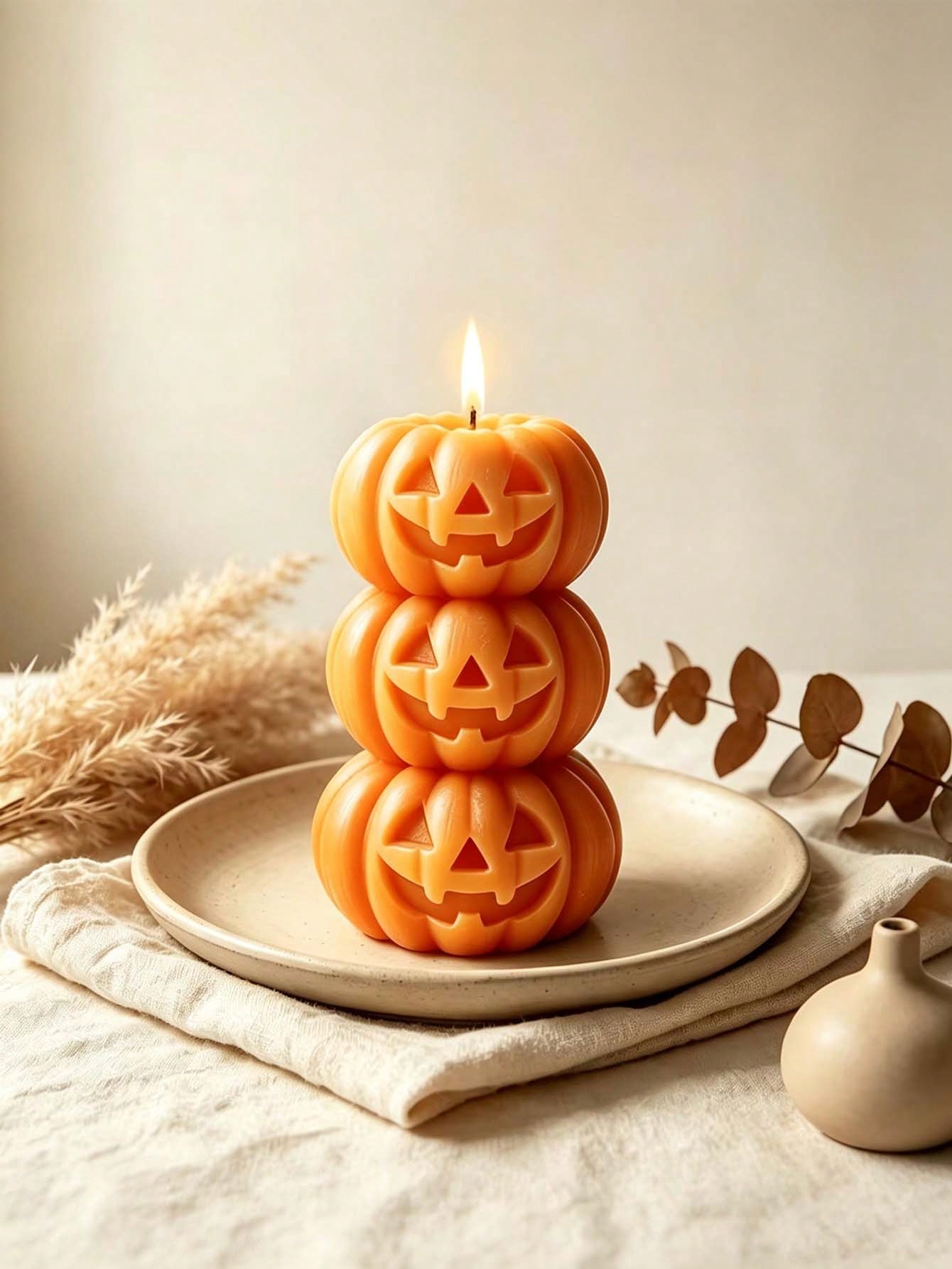1pc Halloween 3-Layer Pumpkin  - Home Fragrance Usa ulasan dan harga